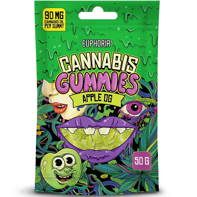 Euphoria Cannabis Gummies Apple OG - Family Tree CBD