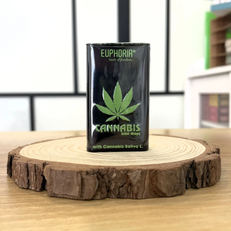 Euphoria Cannabis Mint Drops with cannabis flavour - Family Tree CBD
