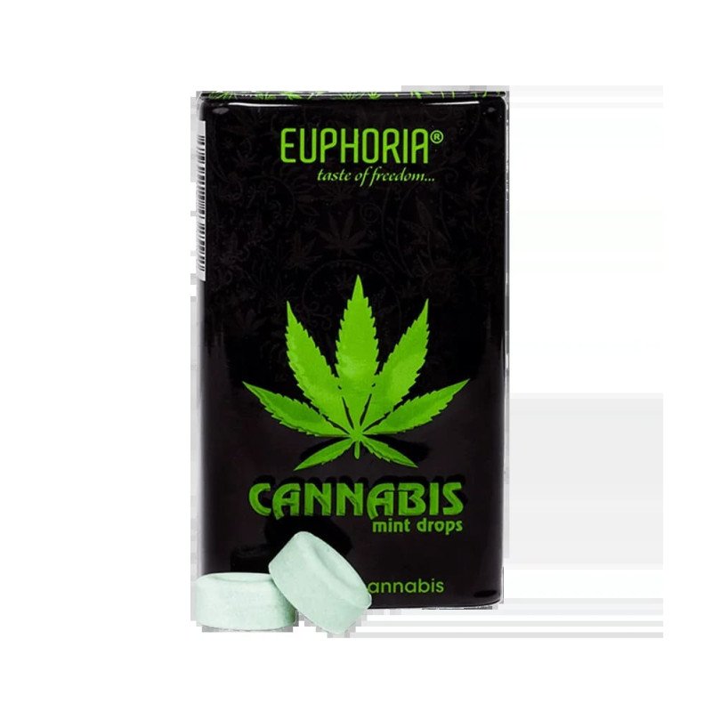 Euphoria Cannabis Mint Drops with cannabis flavour - Family Tree CBD