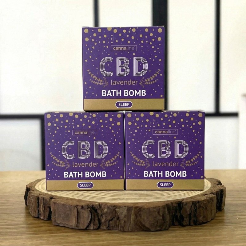 Cannaline CBD Sleep Bath Bombs Lavender - Family Tree CBD