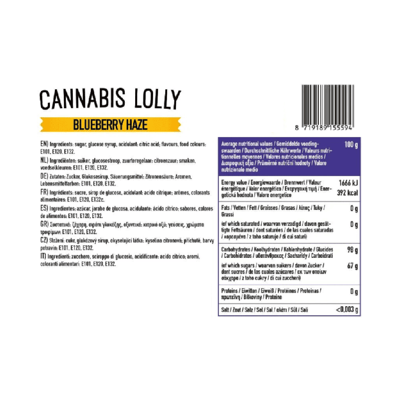 Multitrance Cannabis Lollipops – Blueberry Haze - Family Tree CBD