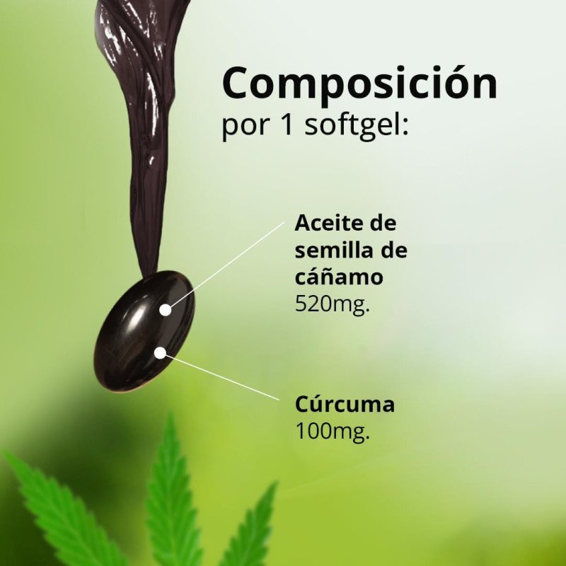 Cannabidoil + Cúrcuma (30 cáps.) - 3