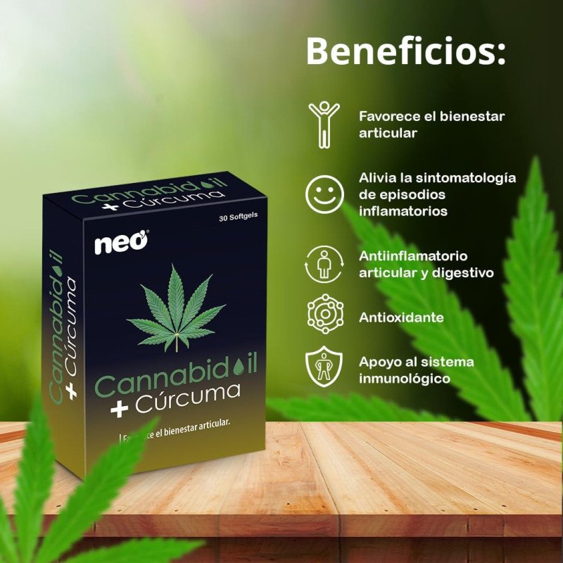 Cannabidoil + Cúrcuma (30 cáps.) - 4